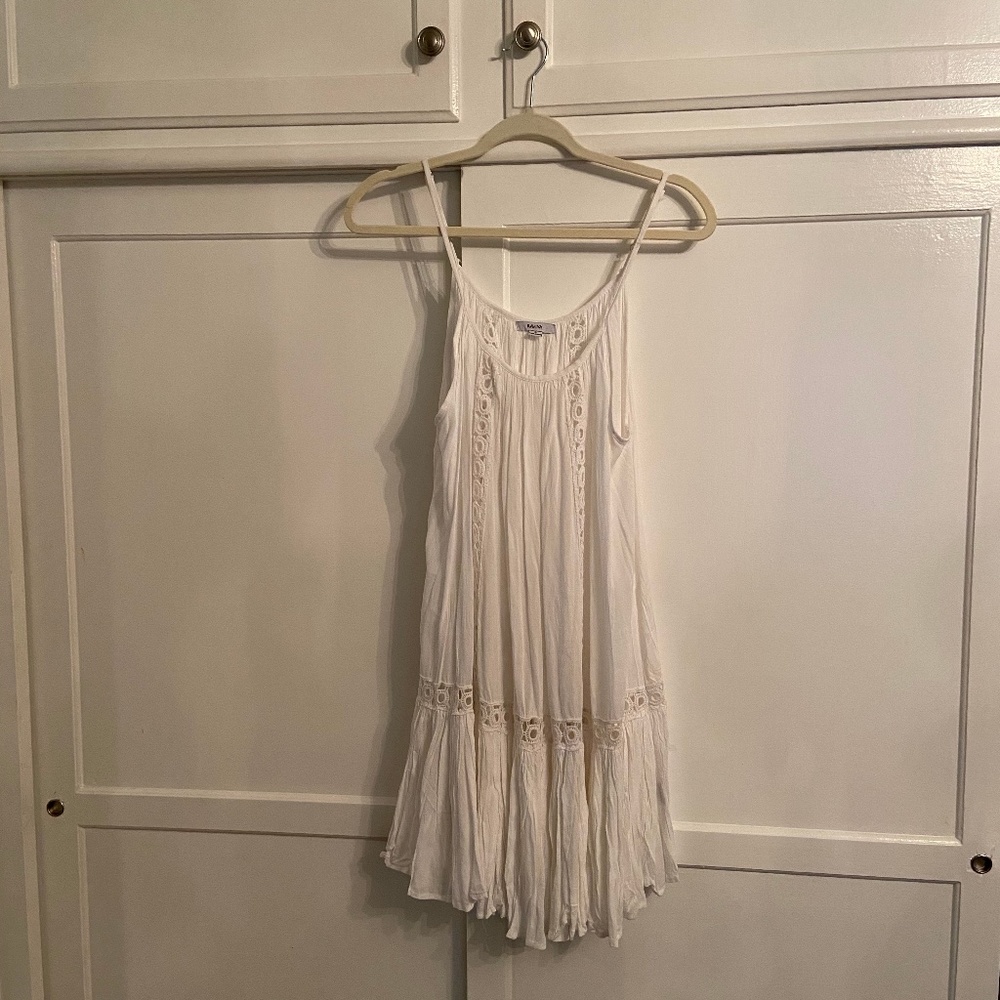 Raviya White Crochet Detail Cover Up Size S